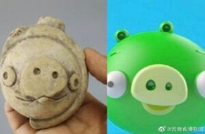 三星堆出土陶猪因神似《愤怒的小鸟》中反派绿猪而走红趣闻-有意思-好玩的-娱乐八卦-科技资讯-段子-笑话有意思